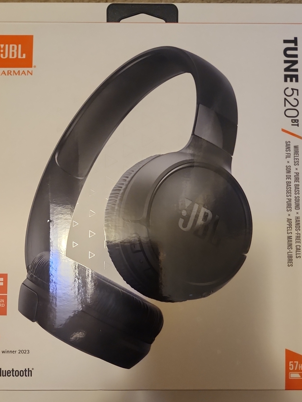 JBL Over-Ear Wireless Headphones - Black